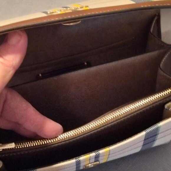 Klare Crossbody Bag With Plaid Print - Picture 8 of 14